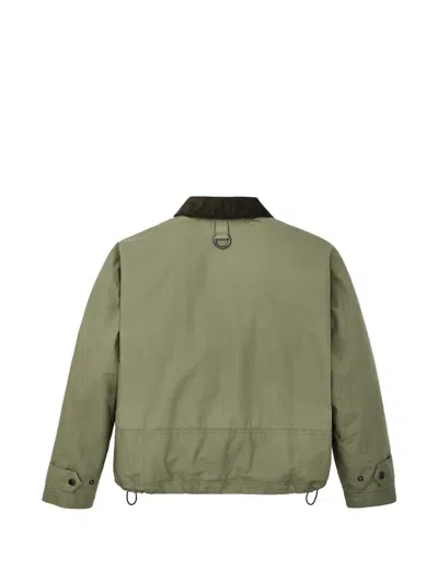 Filson Oversized Flap-pocket Zip-up Jacket In Green