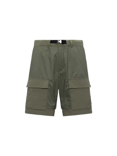 K-way Berger Belted Shorts In Green
