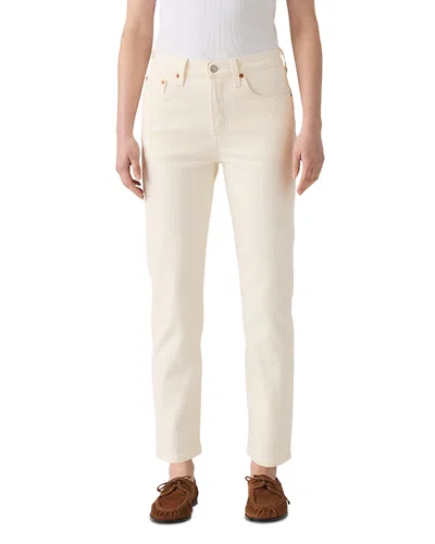 Levi's 501 High Rise Crop Jeans In Surprise Guest In White