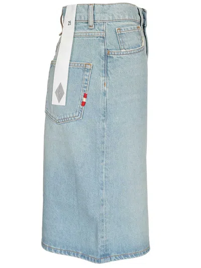 Amish Belt-loop Buttoned Shorts In Blue
