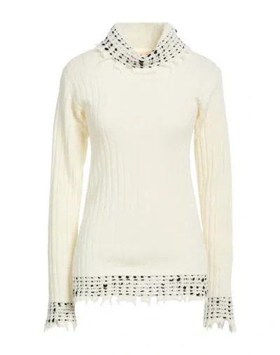 Marni Solid Color Wool Knit Sweater In Neutral