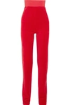VETEMENTS + Juicy Couture embellished cotton-blend velour track trousers