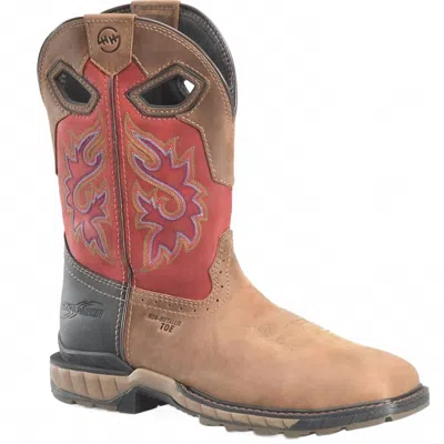 Double-h Boots Men's Symbol Work Boot - Medium In Dark Brown In Brown