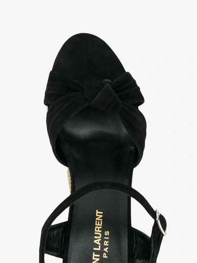 Shop Saint Laurent Candy 50 Love Sandals In Black