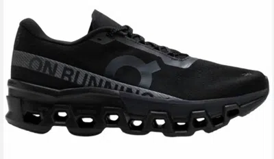 On Cloudmster 2 Rubber-trimmed Mesh Running Sneakers In Black