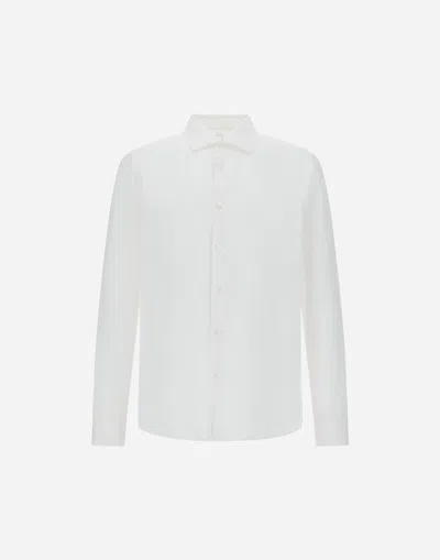 Herno Long Sleeved Button-fastened Shirt In White