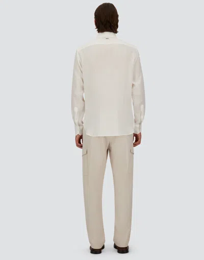 Herno Long Sleeved Button-fastened Shirt In White