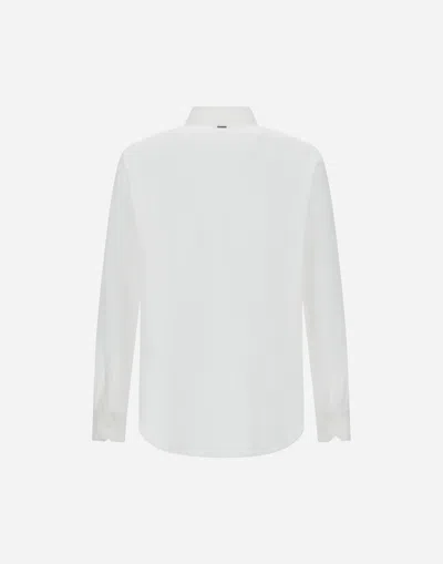 Herno Long Sleeved Button-fastened Shirt In White