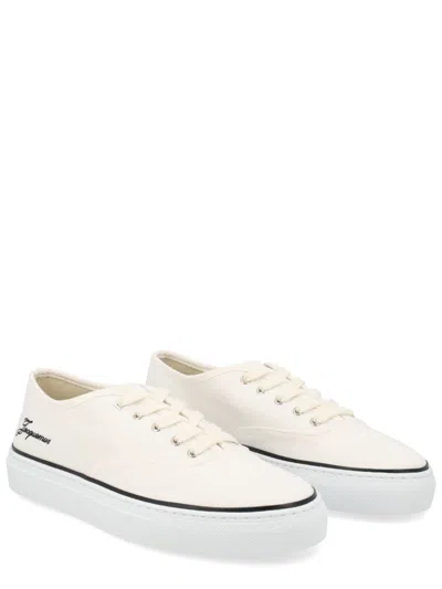 Jacquemus Les Fefe Logo-embroidered Canvas Sneakers In White