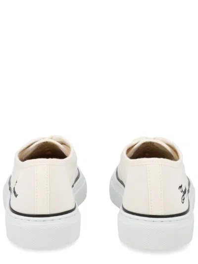 Jacquemus Les Fefe Logo-embroidered Canvas Sneakers In White