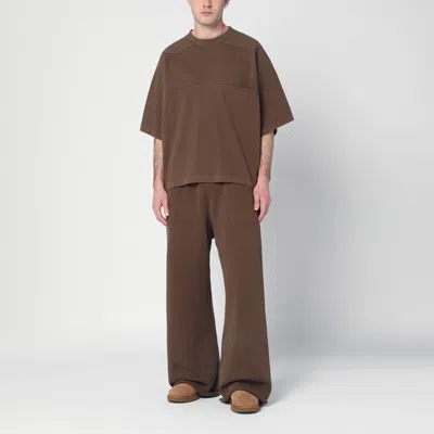 Entire Studios Oversized Crewneck T-shirt In Brown