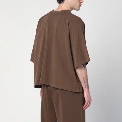 Entire Studios Oversized Crewneck T-shirt In Brown