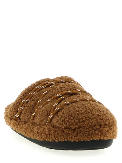 Moon Boot Teddy Slipper Bedroom Linen And Nightwear Brown