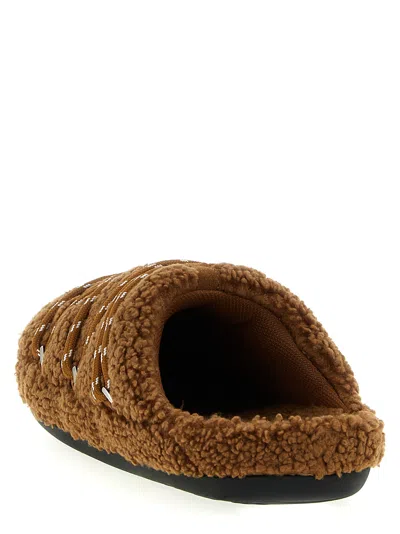 Moon Boot Teddy Slipper Bedroom Linen And Nightwear Brown