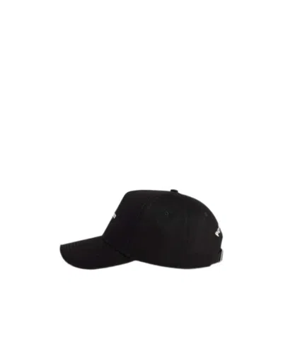 Dsquared2 Logo-printed Distressed Baseball Cap In Black