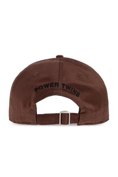 Dsquared2 Logo-printed Distressed Baseball Cap In Brown