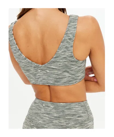 The Upside Reversible Patterned Bra In Green