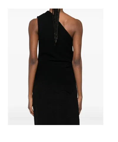 Rohe One Shoulder Drape Top In Black