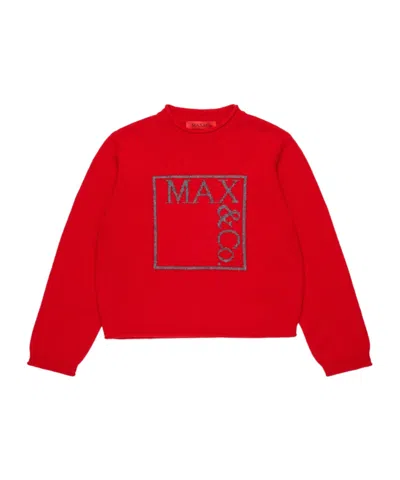 Maxco. Wool Blend Knit Sweater In Red