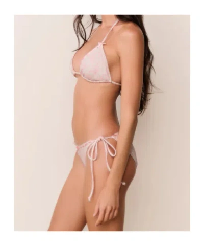 Loveshackfancy Harbor Tie-side Bikini In Neutral