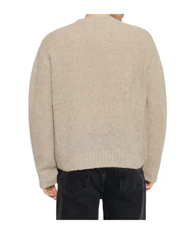 Allsaints Broken-heart Sweater In Brown