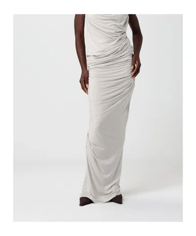 Entire Studios Draped Maxi Skirt In White