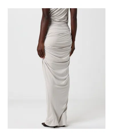 Entire Studios Draped Maxi Skirt In White