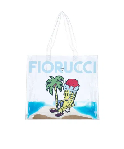 Fiorucci Ice-cream Graphic Tote Bag In Neutral
