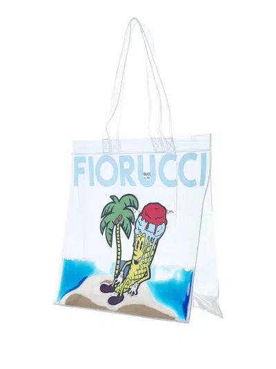 Fiorucci Ice-cream Graphic Tote Bag In Neutral