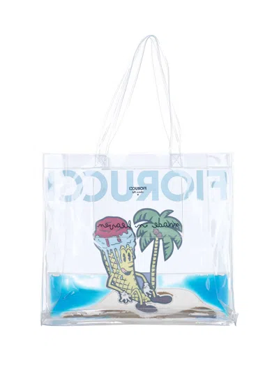 Fiorucci Ice-cream Graphic Tote Bag In Neutral