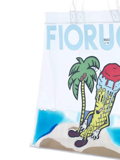 Fiorucci Ice-cream Graphic Tote Bag In Neutral