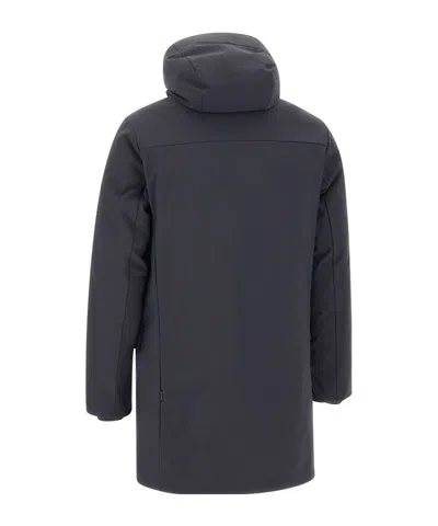 Save The Duck Functional Long-sleeve Jacket With Hood In Blue
