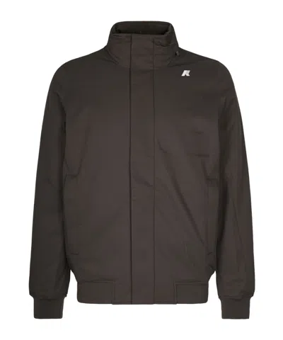 K-way Amaury Twill Marmotta Jacket In Black
