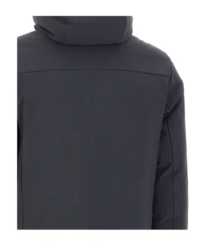 Save The Duck Functional Long-sleeve Jacket With Hood In Blue