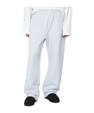 Entire Studios Cotton Joggers With Back Pocket And Elastic Waistband In White