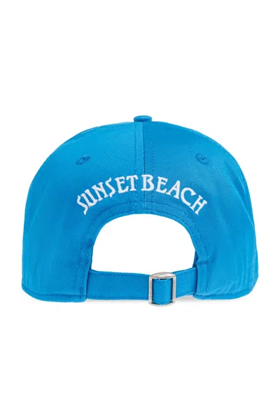 Dsquared2 Patch-detail Baseball Cap In Blue