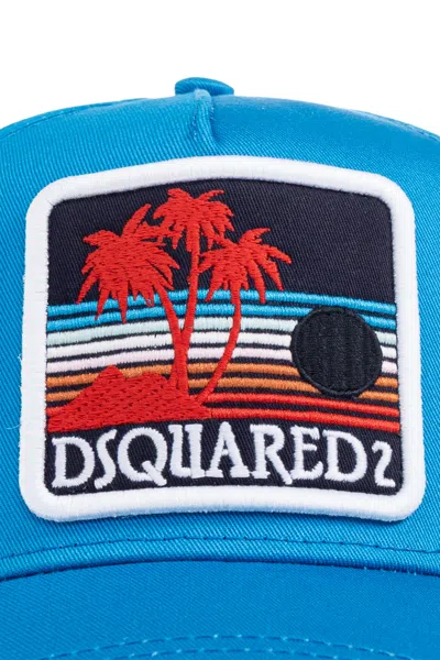 Dsquared2 Patch-detail Baseball Cap In Blue