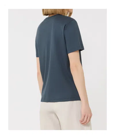 Max Mara Embellished Jersey T-shirt In Blue