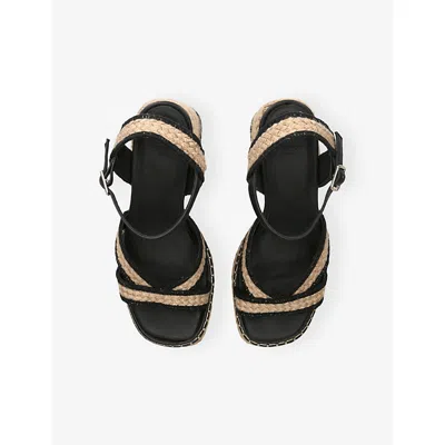 Castaã±er Vanish Crossover-strap Sandals In Black