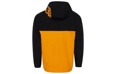 Timberland Pullover Windbreaker Jacket 'black Cheddar' In Multi