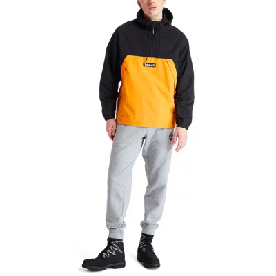 Timberland Pullover Windbreaker Jacket 'black Cheddar' In Multi