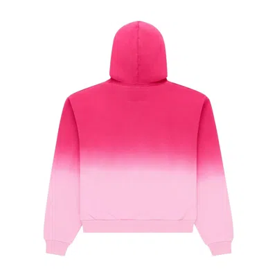 Sp5der Ombre-effect Hoodie In Red