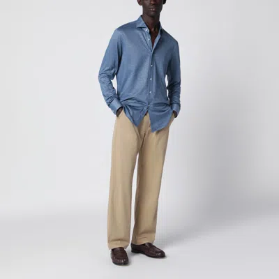 Xacus Medium Blue Shirt In Blue