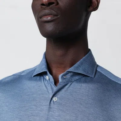 Xacus Medium Blue Shirt In Blue