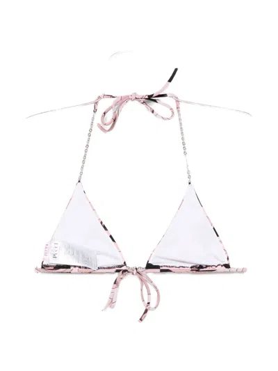 Pucci Triangle-cup Bikini Top In Pink