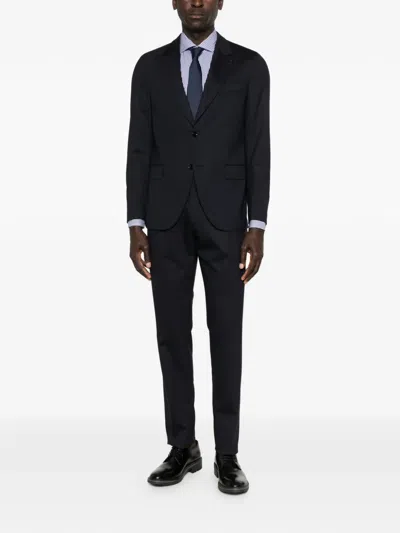 Lardini Buttoned Suit In Blue