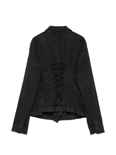 Masnada Laced Back Jacket In Black