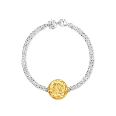Dower & Hall Engravable Disc Story Bracelet In Pattern