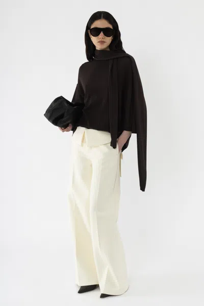 Arakii Structured Pants In White