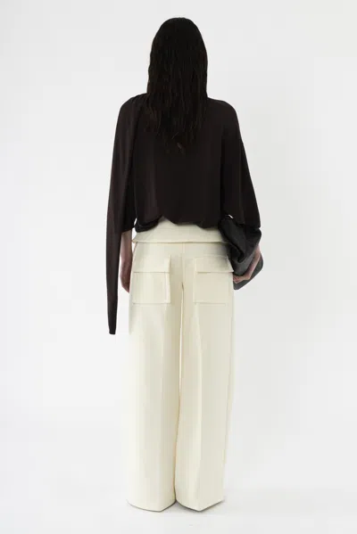 Arakii Structured Pants In White